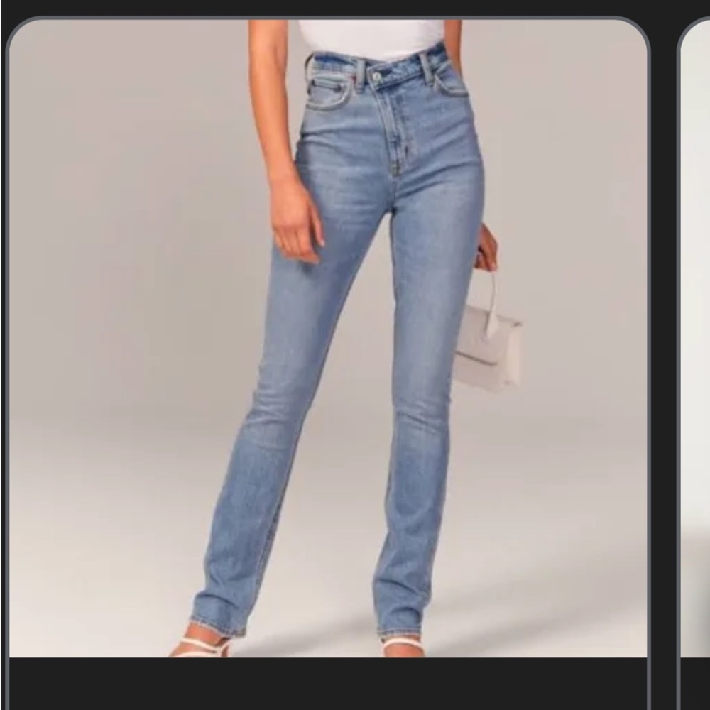 Abercrombie & Fitch 90’s slim straight ultra high rise Jeans